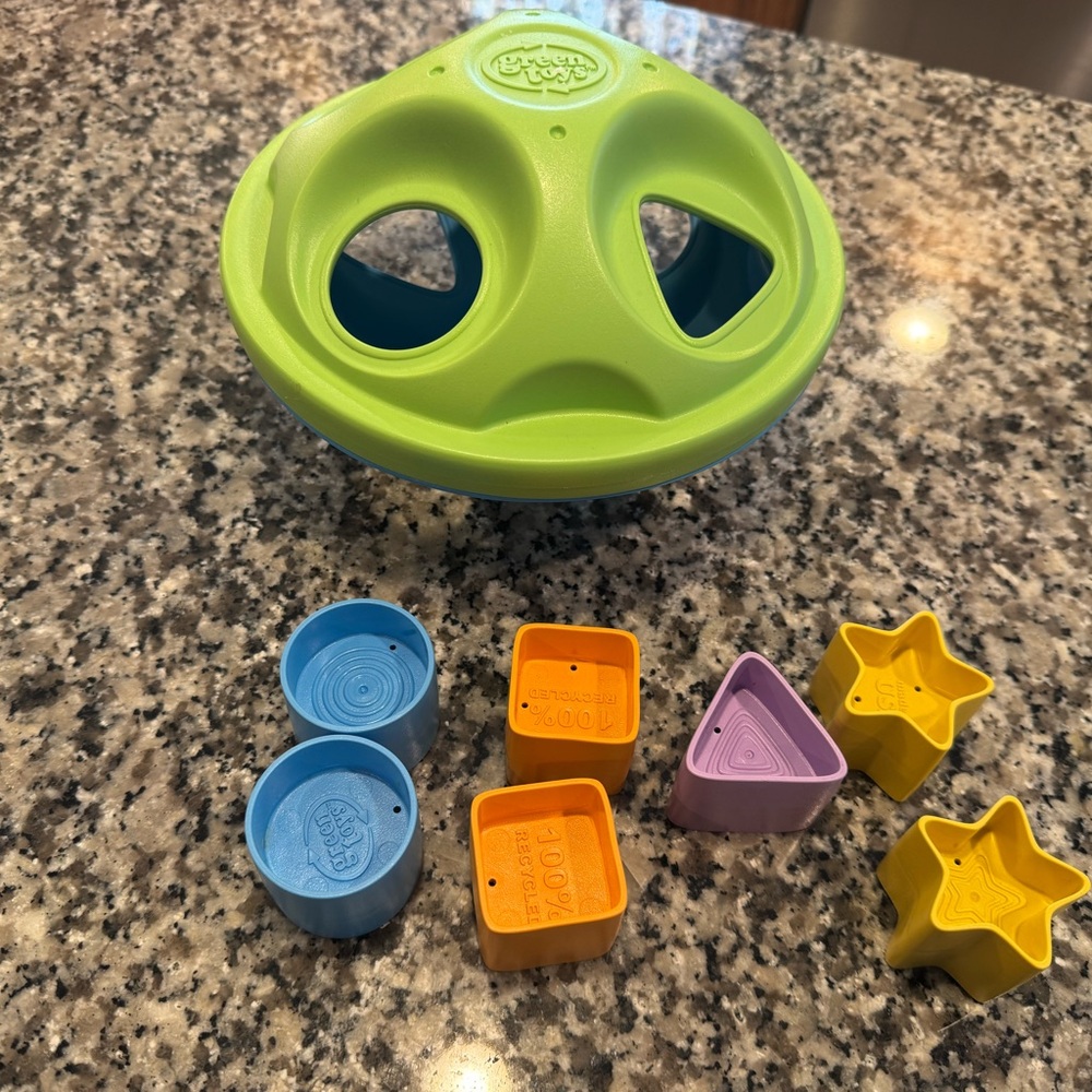 * green toys brand * Green and Blue Shape Sorter Toy